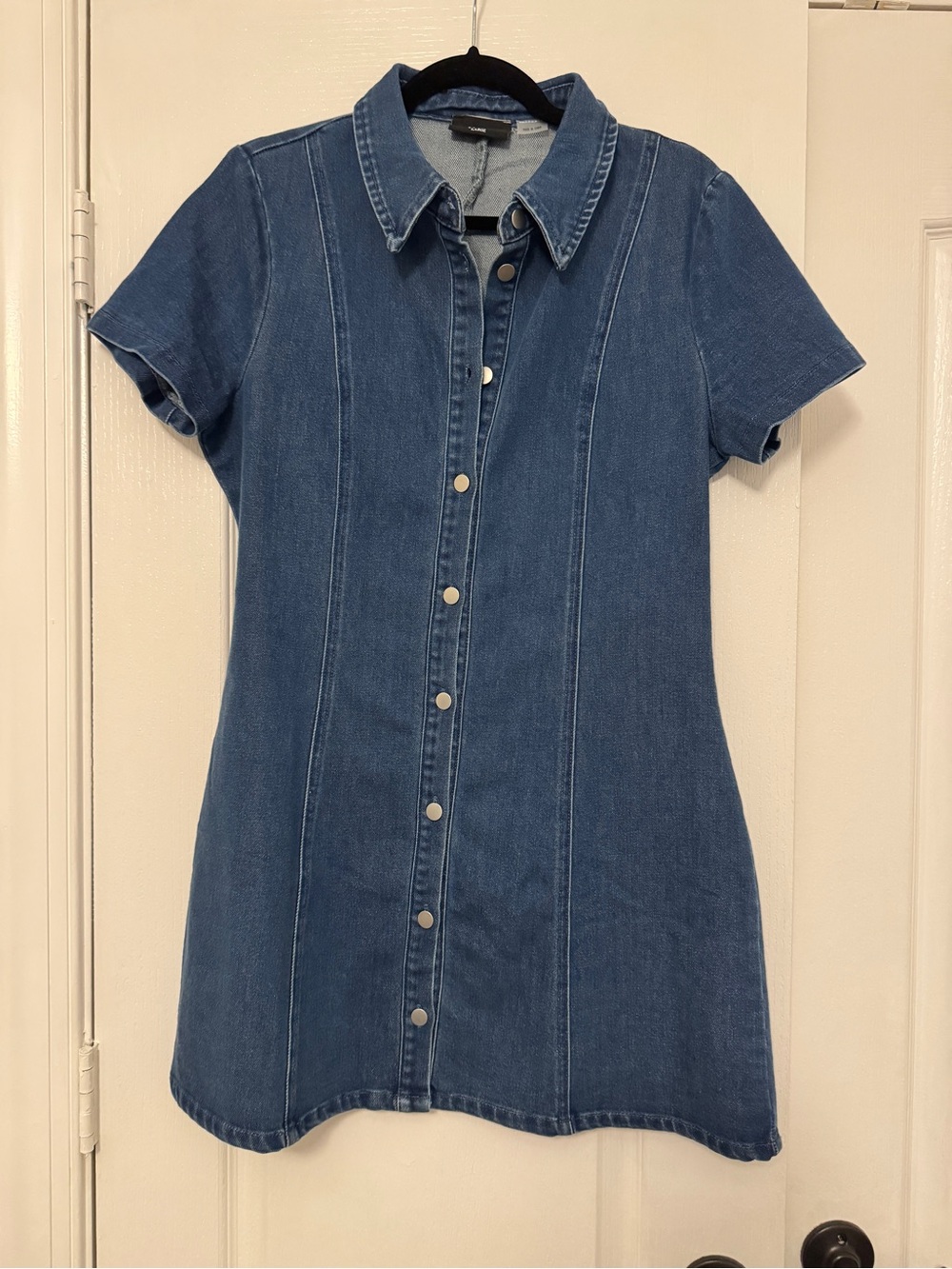 Vici Light Blue Denim Shirt Dress